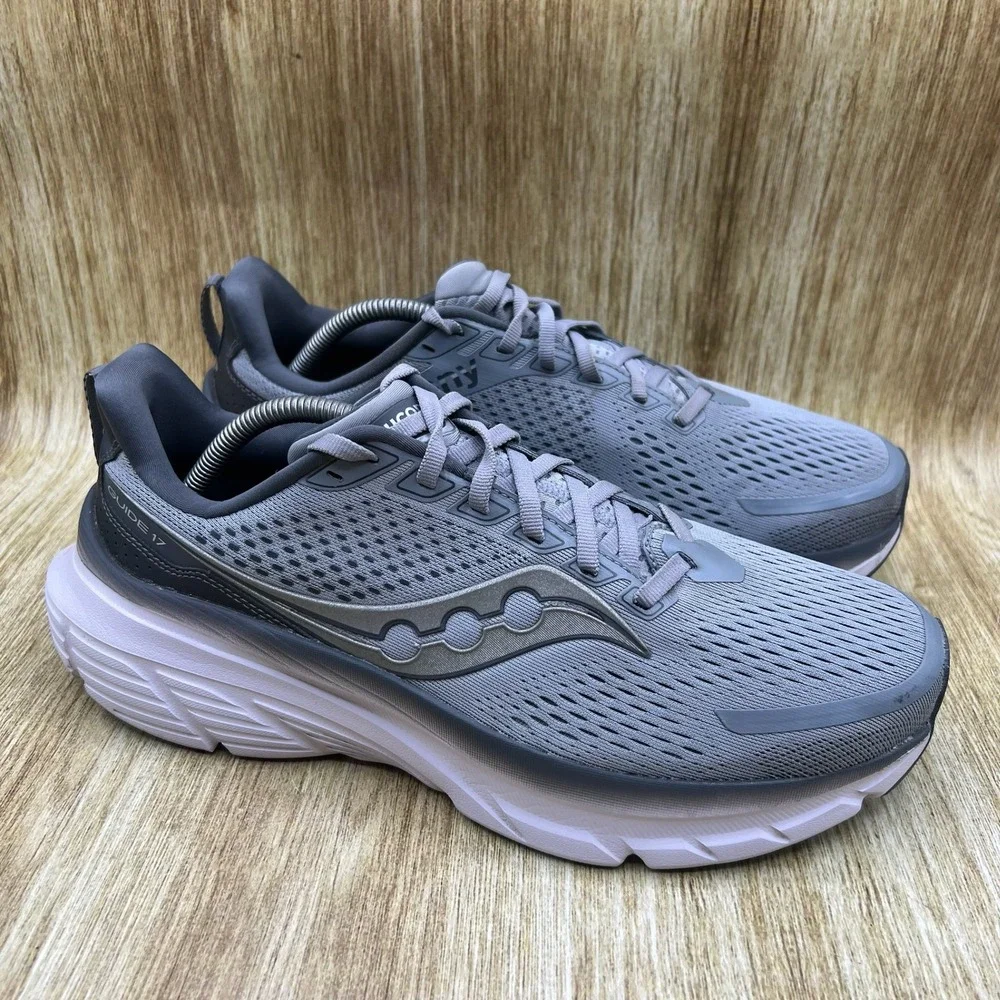 Saucony Guide 17 Men's Size 10.5 Wide Grey Running Shoes Sneakers S20937-115